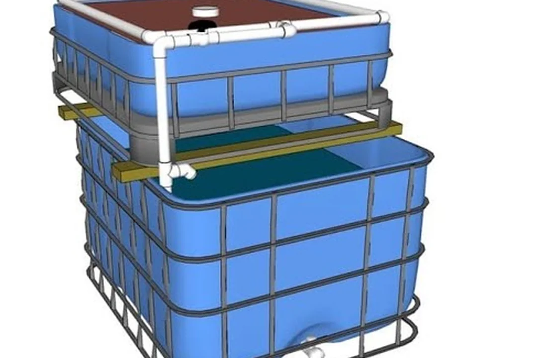 Polytank aménagé en bassin