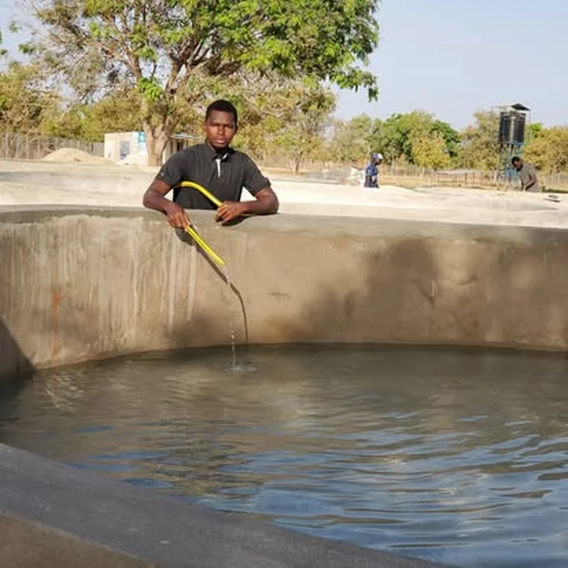 Mise en eau d'un bassin